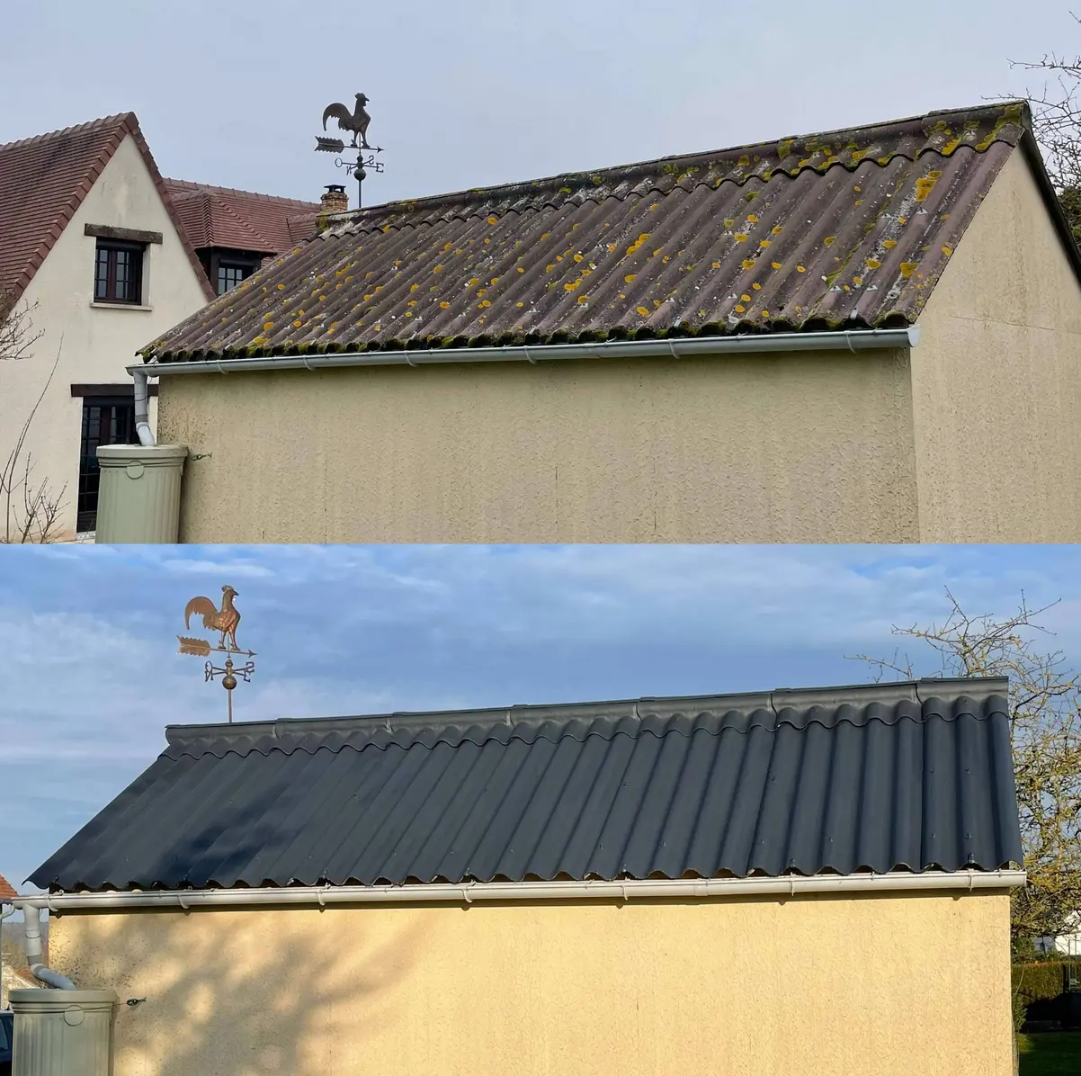 Toiture démoussée exemple 3 à Vire